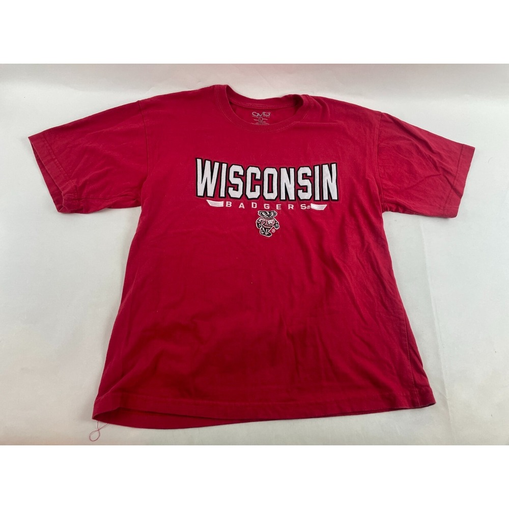 Old Varsity Brand T-Shirt Men's Size Large NCAA Wisconsin Badgers Sort Sleeve